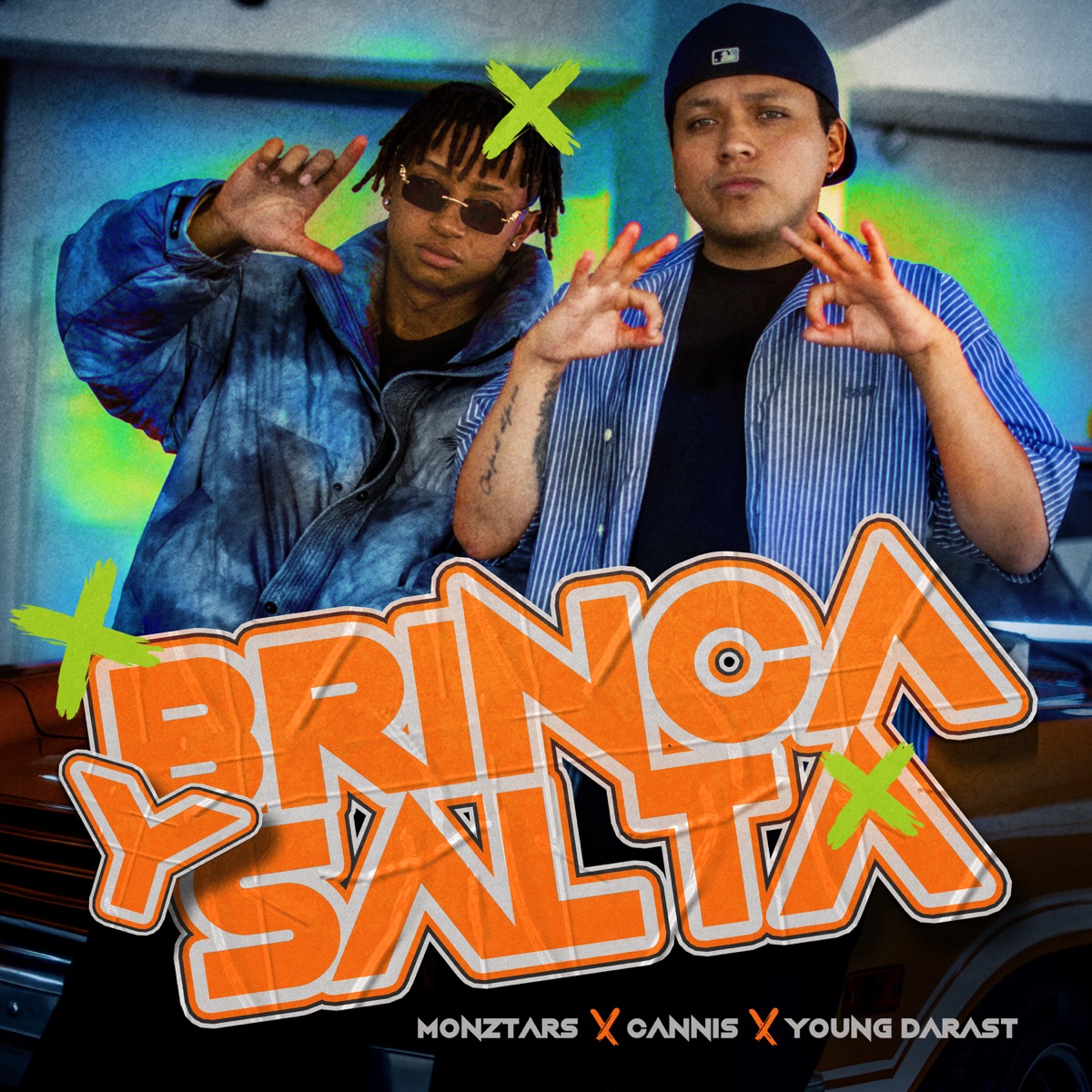 Brinca y Salta - Single by MONZTARS, Cannis & Young Darast album cover