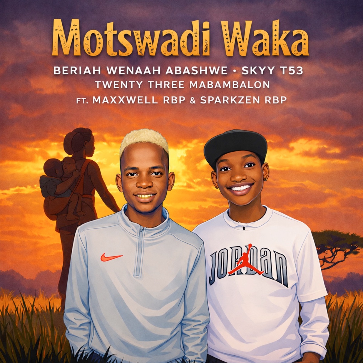 Motswadi Waka (feat. MaxxwellSparkzen RBP & SparkZen Rbp) - Single by Beriah Wenaah Abashwe, Skyy T.53 & Twentythree Mabambalon album cover