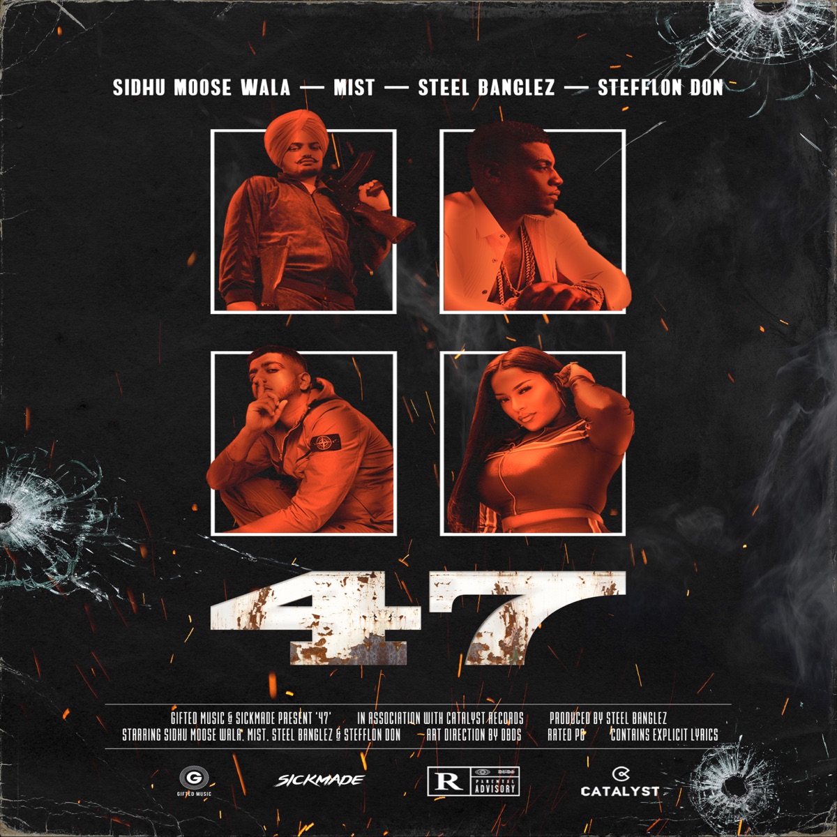 47 (feat. Stefflon Don) - Single by Steel Banglez, Sidhu Moose Wala & MIST album cover