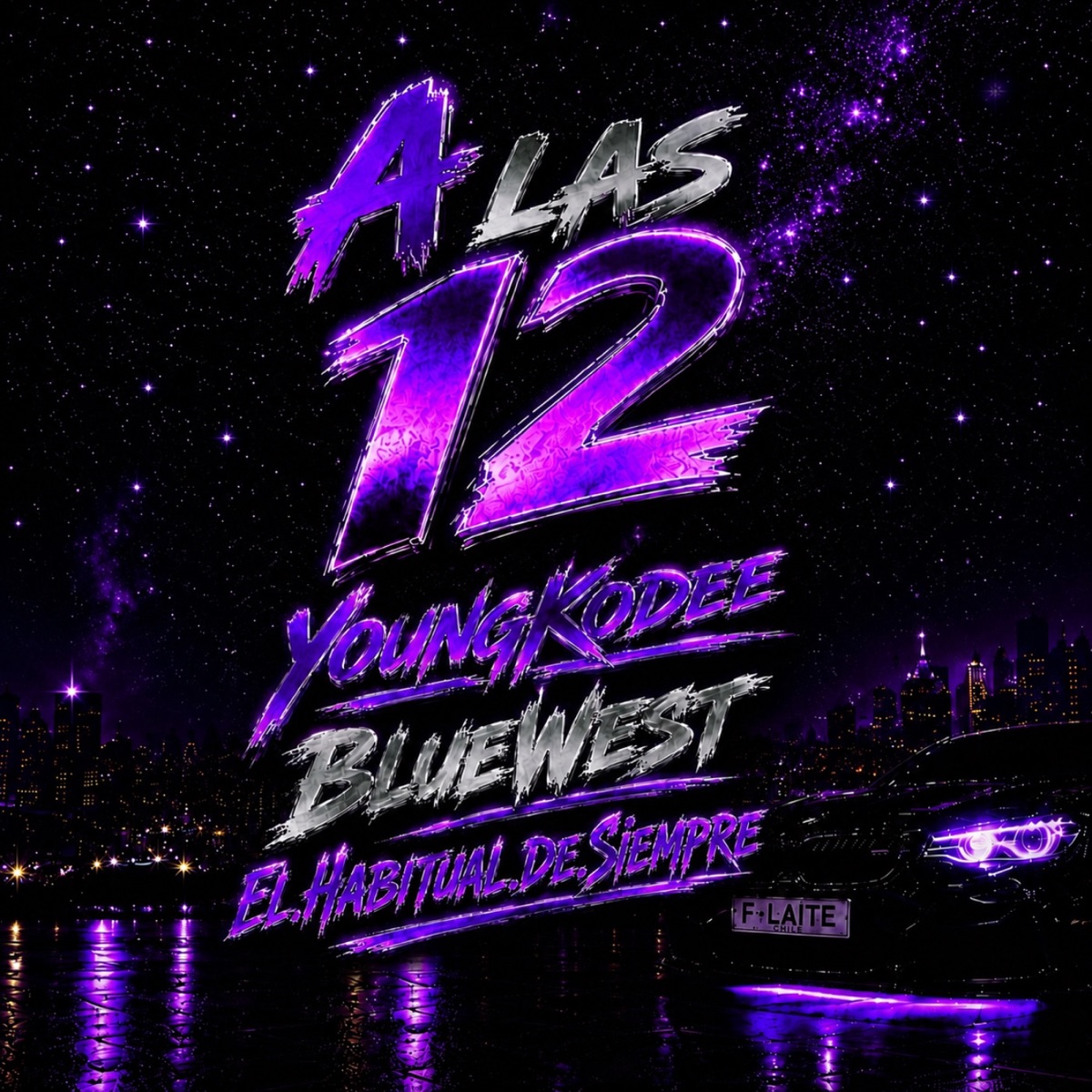 A LAS 12 - Single by Young Kodee, BlueWest, ElHabitualDeSiempre & Kshi777k album cover