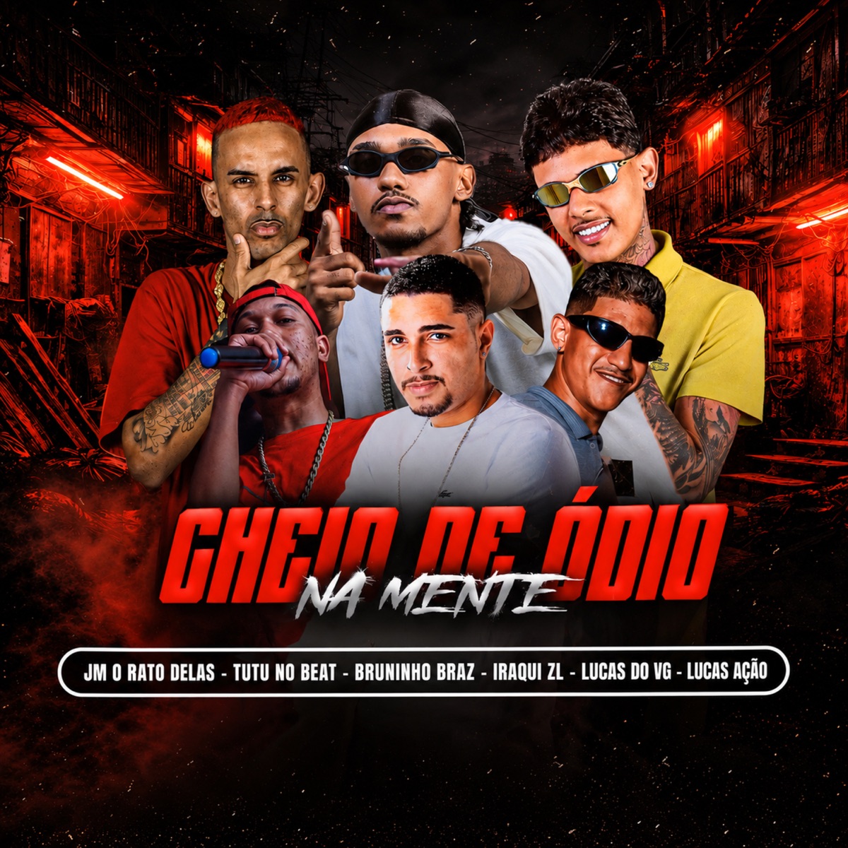 Cheio de Odio na Mente (feat. Lucas do vg & LUCAS AÇÃO) - Single by Bruninho Braz, Iraqui Zl & Jm O Rato Delas album cover