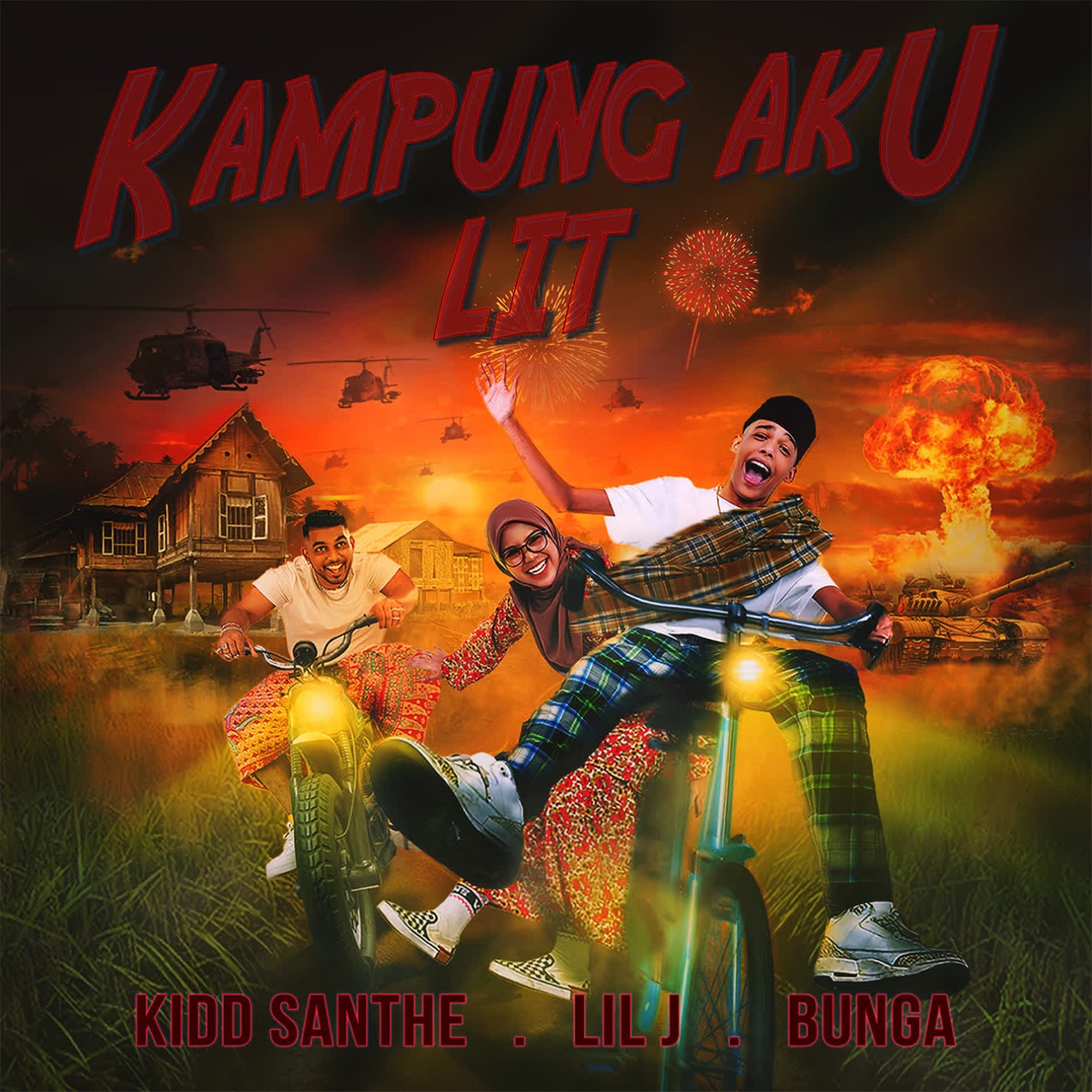 Kampung Aku Lit - Single by Bunga, Kidd Santhe & Lil J album cover