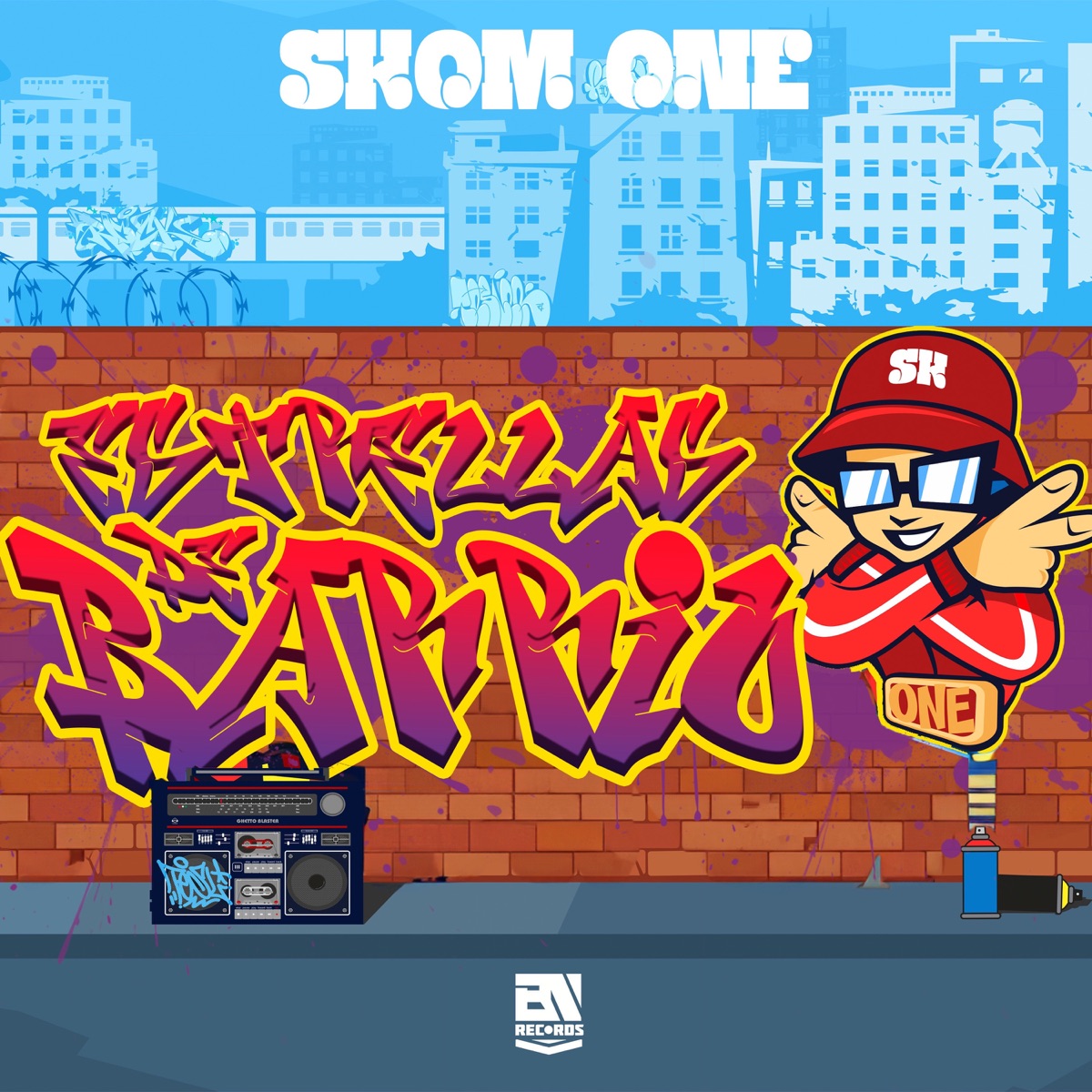 Estrellas de Barrio - Single by Skom One album cover