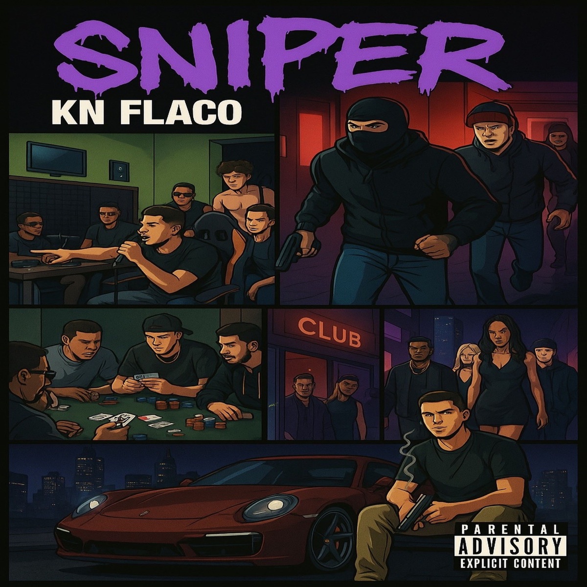 Sniper - Single by KN Flaco album cover