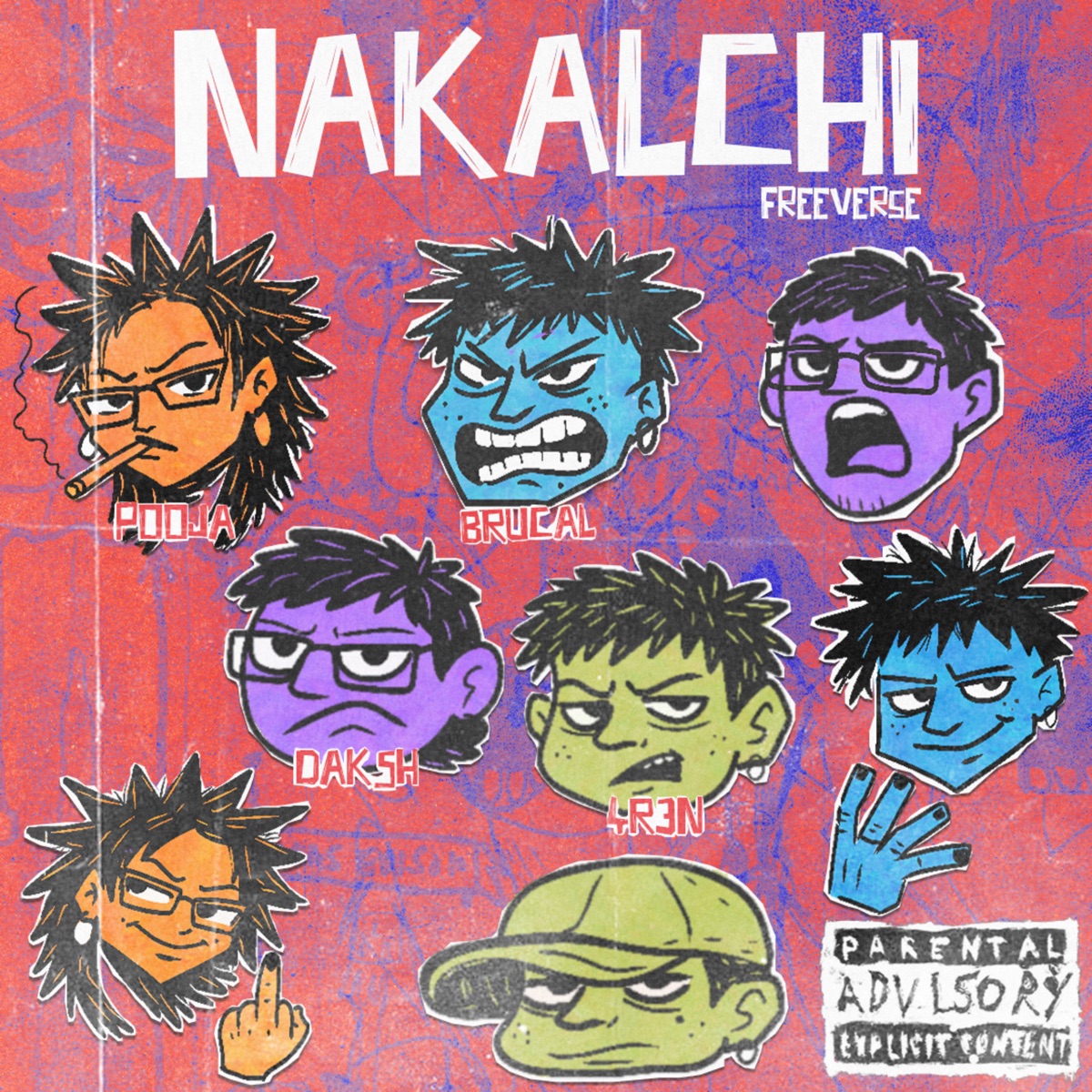 Nakalchi Freeverse (feat. Brucal, Daksh & 4R3N) - Single by Pooja Jha album cover