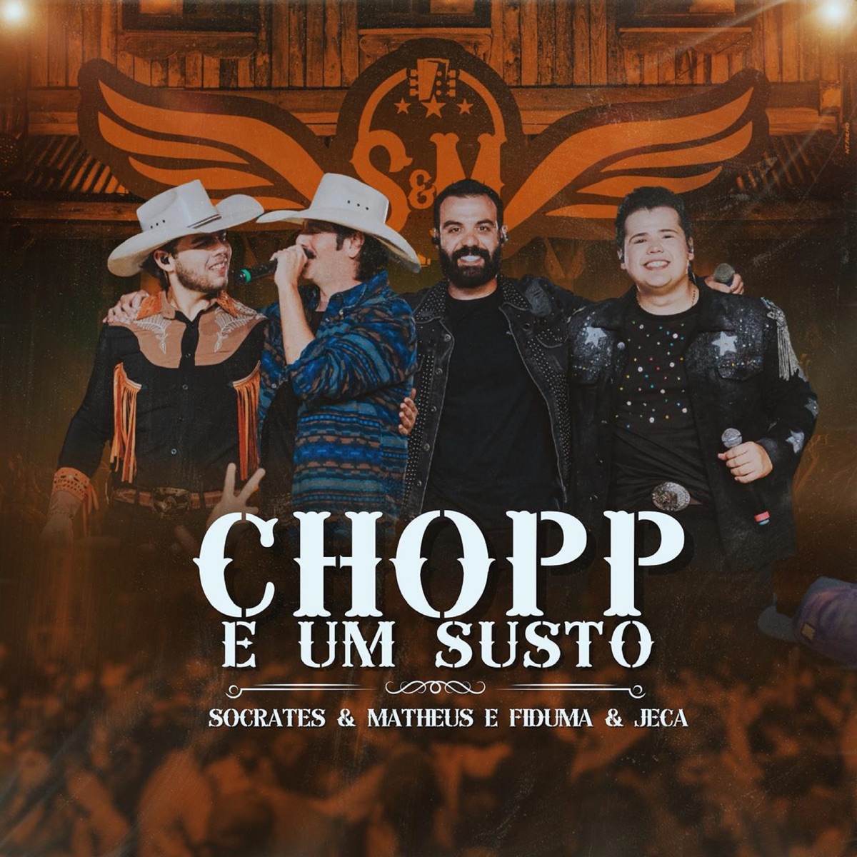 Chopp e um Susto - Single by Sócrates e Matheus & Fiduma & Jeca album cover
