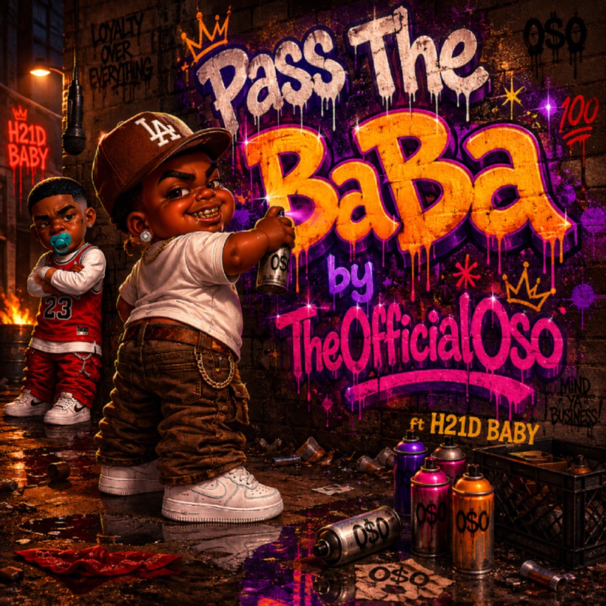 Pass The BaBa (feat. H21D Baby) - Single by TheOfficialOso album cover