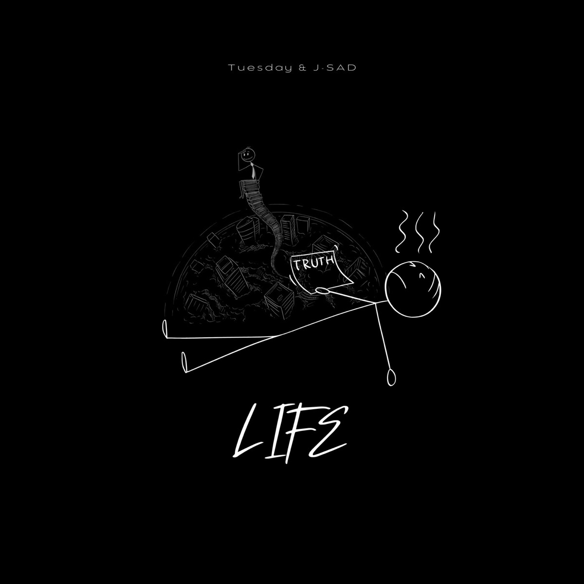 LIFE - Single by Tuesday & J-SAD album cover