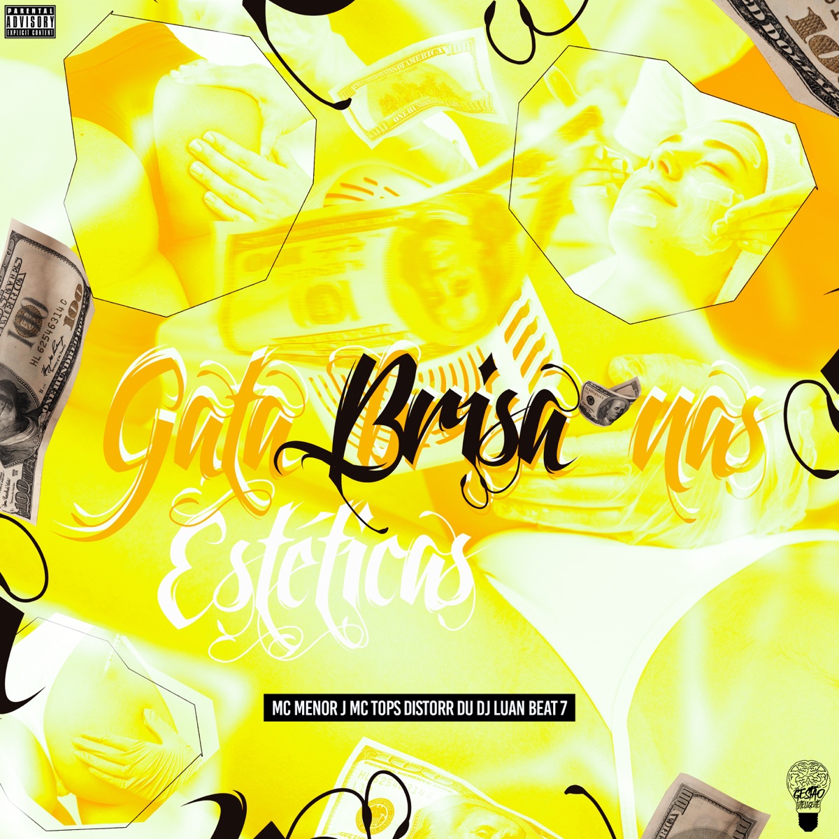 Gata Brisa nas Estéticas (feat. Mc Tops) - Single by Dj Luan Beat 7, MC MENOR J & DISTORR DU album cover