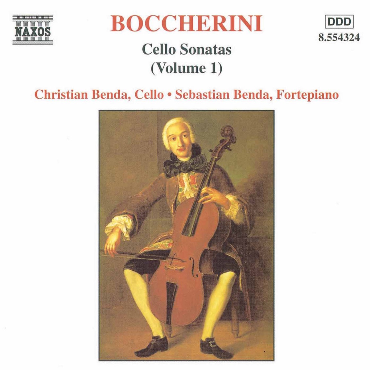 Boccherini: Cello Sonatas, Vol. 1 by Christian Benda & Sebastian Benda album cover