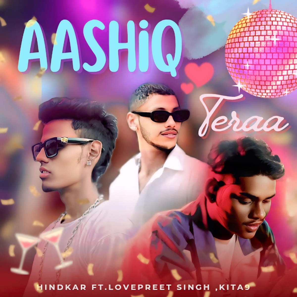 Aashiq teraa (feat. Lovepreet Singh & Kita9) - Single by Hindkar album cover