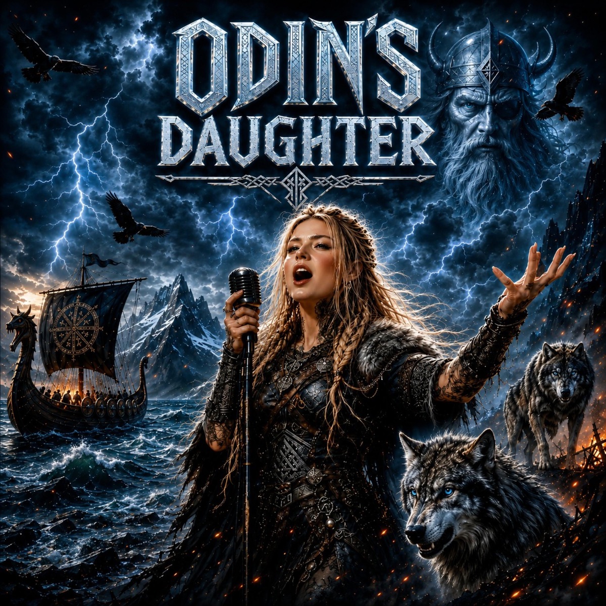 Odin’s Daughter | Epic Viking Music - Single by Raven Astrid album cover