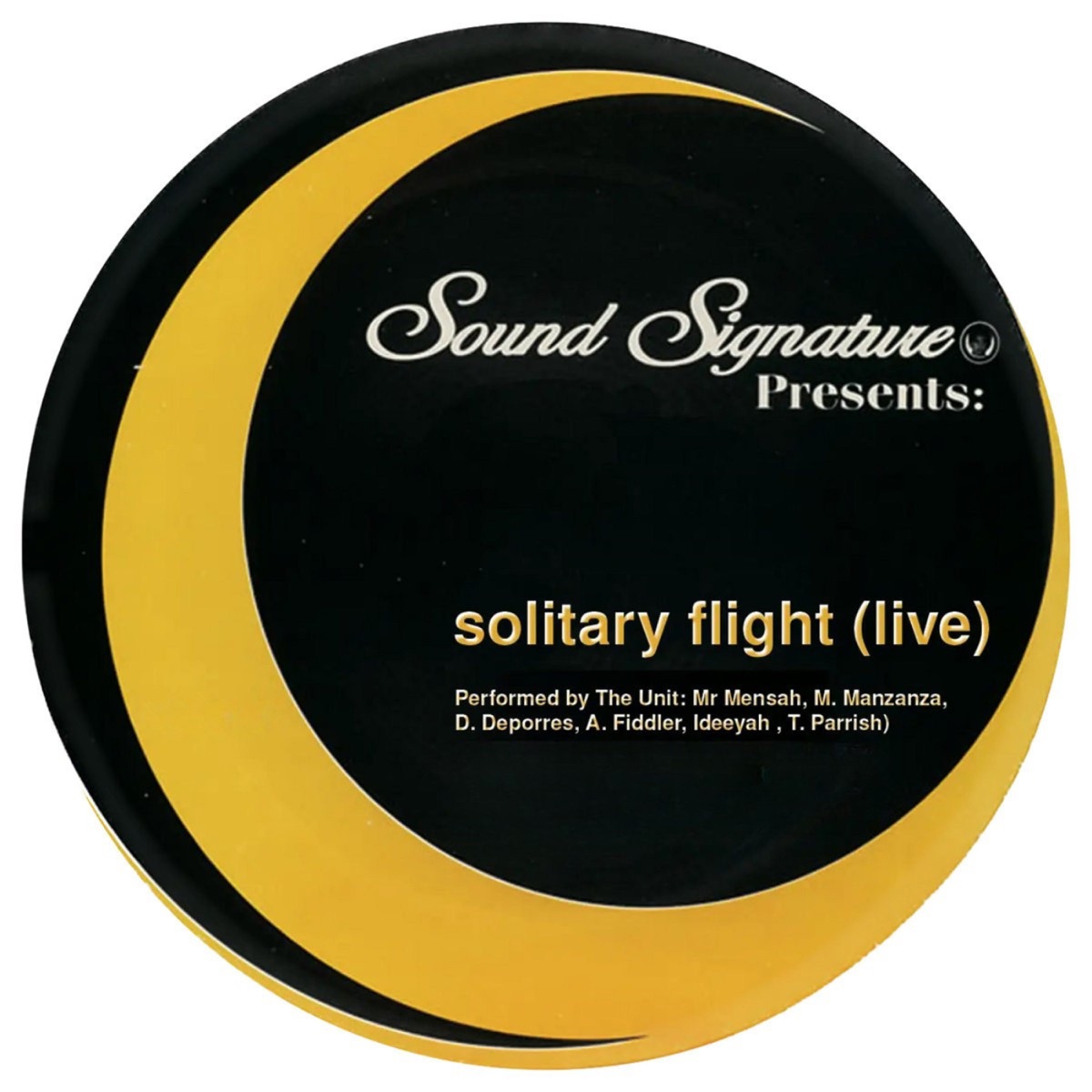 Solitary Flight (feat. Mr. Mensah, Myele Manzanza, Duminie DePorres, Amp Fiddler & Ideeyah) [Live] - Single by The Unit & Theo Parrish album cover