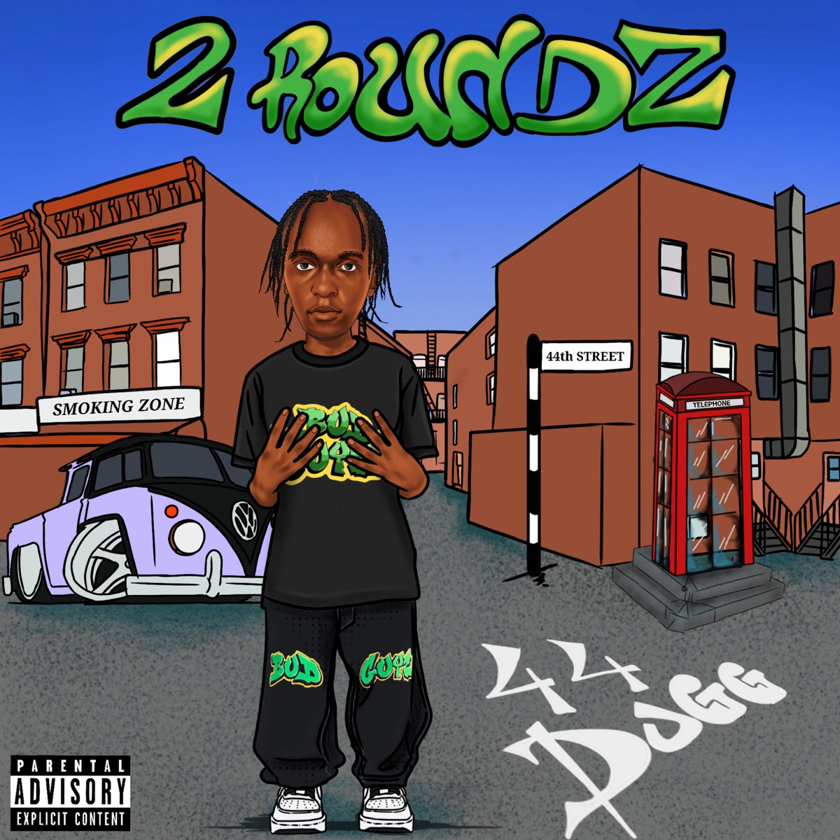 2 ROUNDZ - Single by 44 Dugg album cover