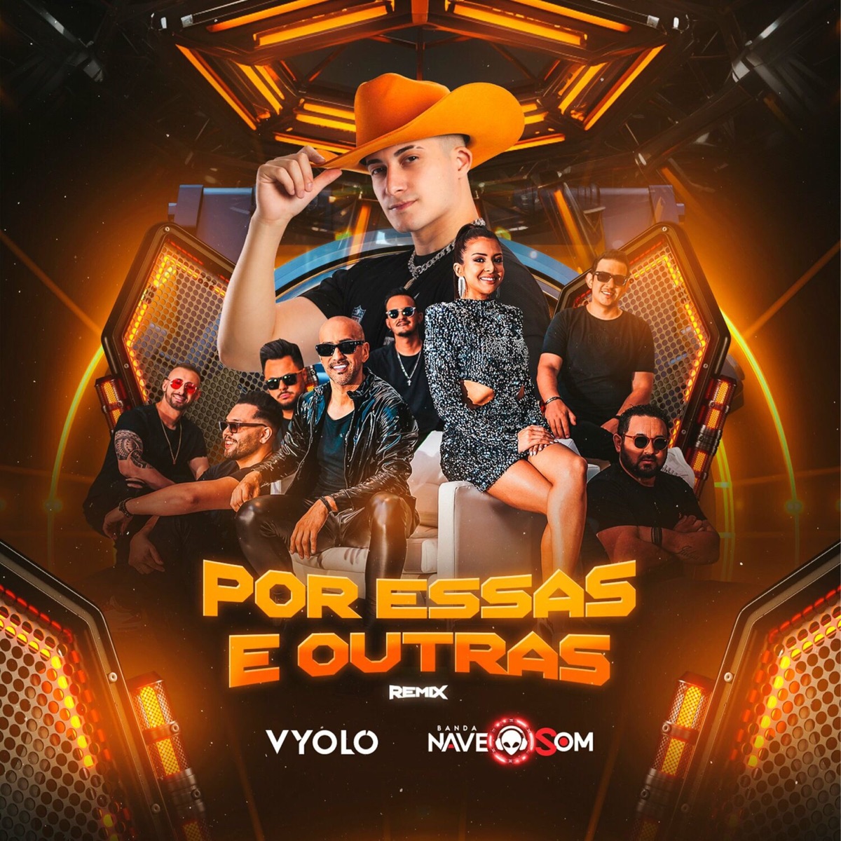 Por Essas e Outras (Remix) - Single by VYOLO & Banda Nave Som album cover