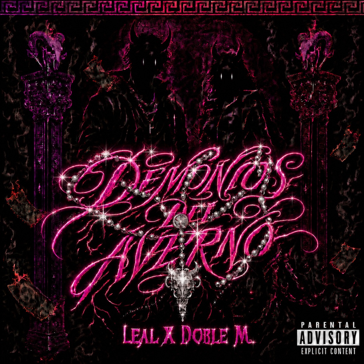 DEMONIOS DEL AVERNO - Single by Doble M & Leal album cover