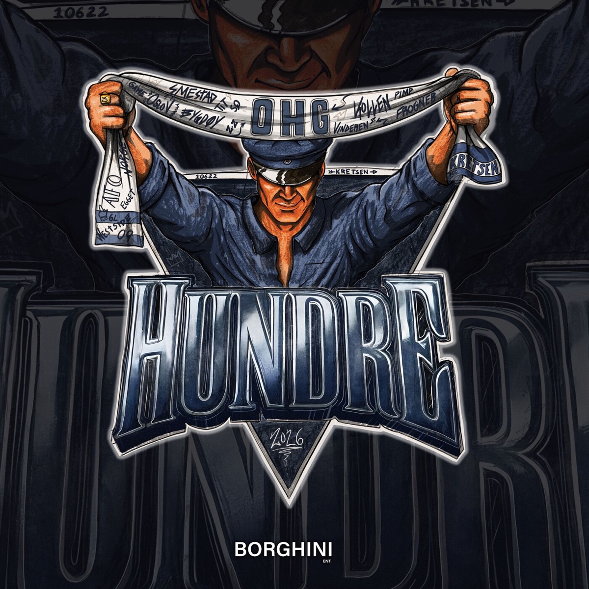 HUNDRE (Hjemmesnekk) - Single by BORGHINI & 10x10 album cover