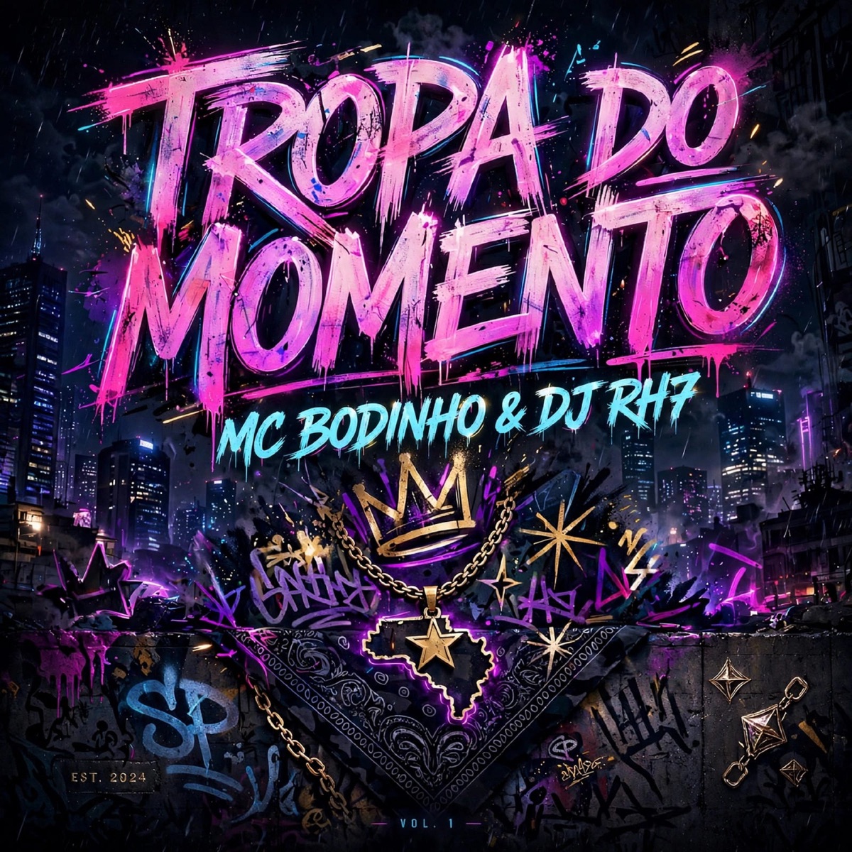 Tropa do Momento - Single by DJRH7, MC BODINHO & Batida by music album cover