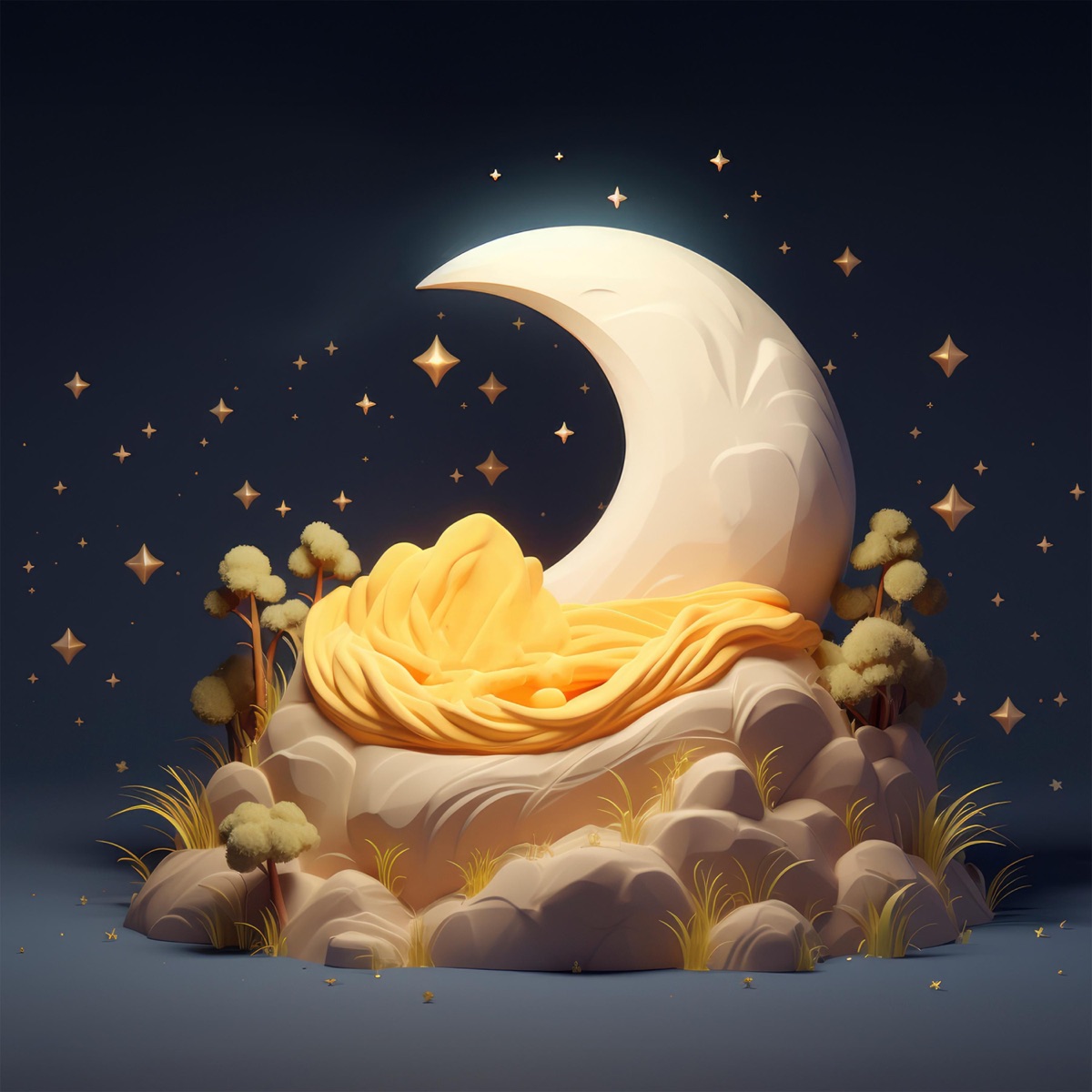Moonbeam Hush: Magical Lullabies for Dreamy Nights & Enchanted Sleep by Sia Moonlight & Zenara Meadows album cover