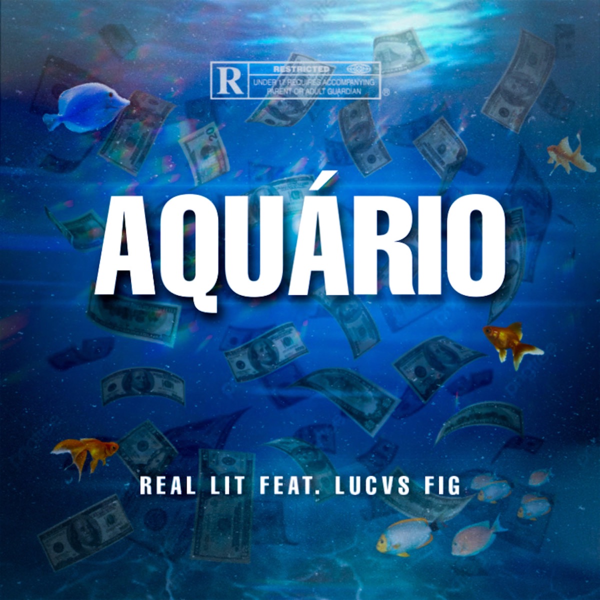 Aquário (feat. Lucas Fig) - Single by Real Lit album cover
