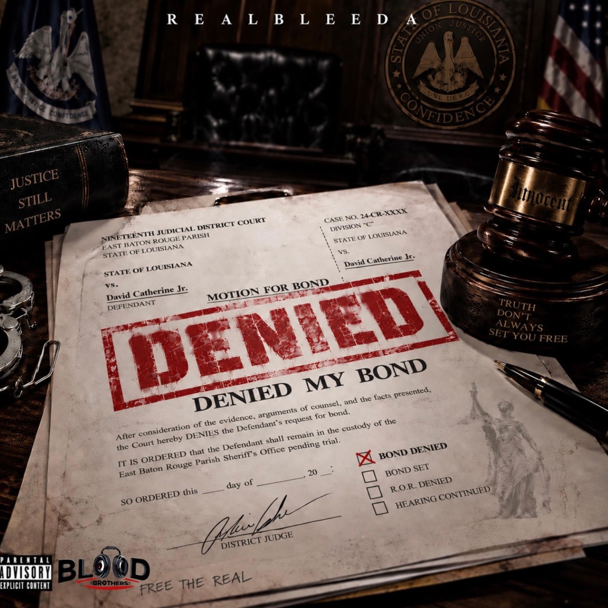 Denied my bond - Single by Realbleeda album cover