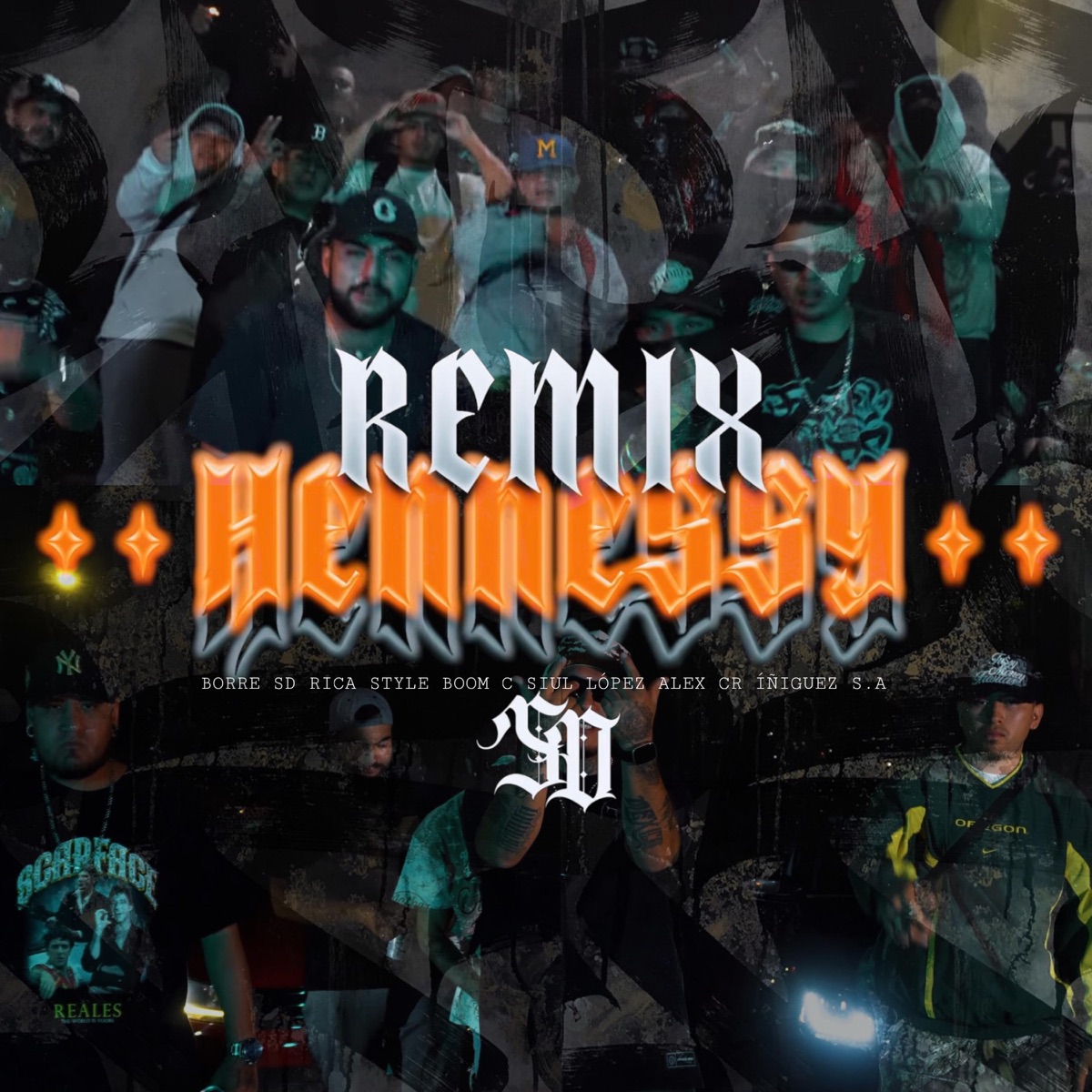 HENNESSY (feat. Iñiguez S.A, Siul López, Alex CR, BOOM-C! & RICA STYLE) [REMIX] - Single by BORRE SD album cover