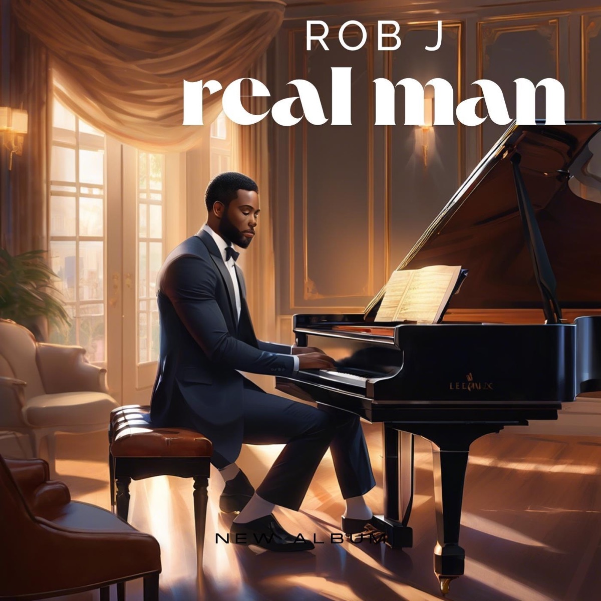 Real Man - Single by Rob J album cover
