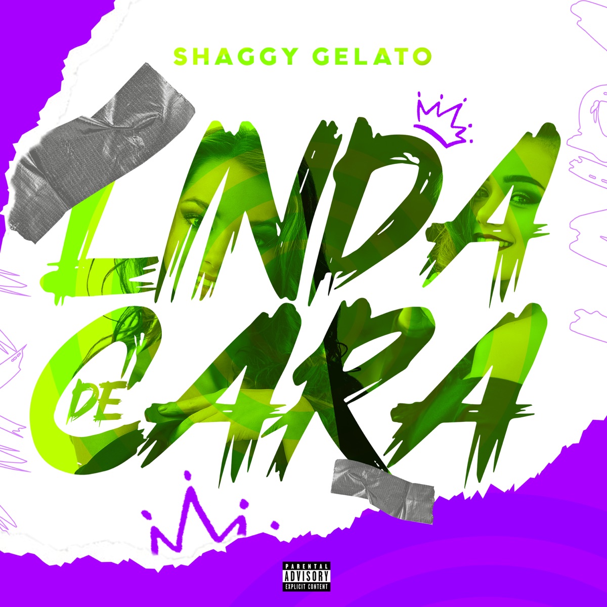 Linda de Cara - Single by Shaggy Gelato album cover