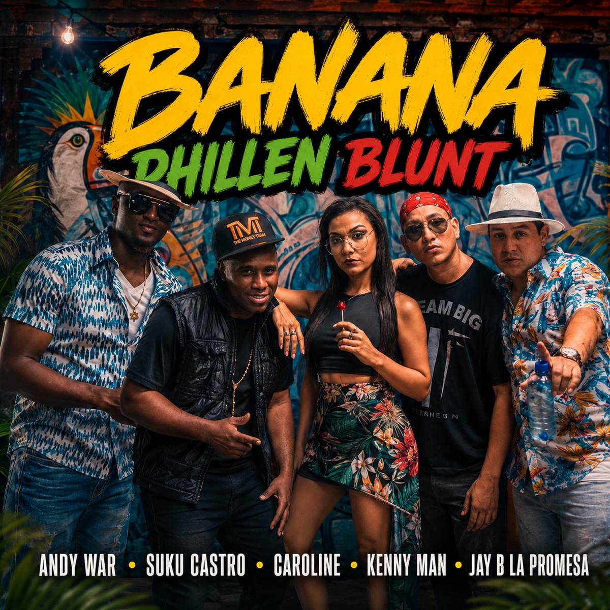 BANANA PHILLEN BLUNT (feat. Suku Castro, Andy War & Caroline Musica) - Single by Jay B la Promesa, Kenny Man & Kelvin Rey Panamá album cover