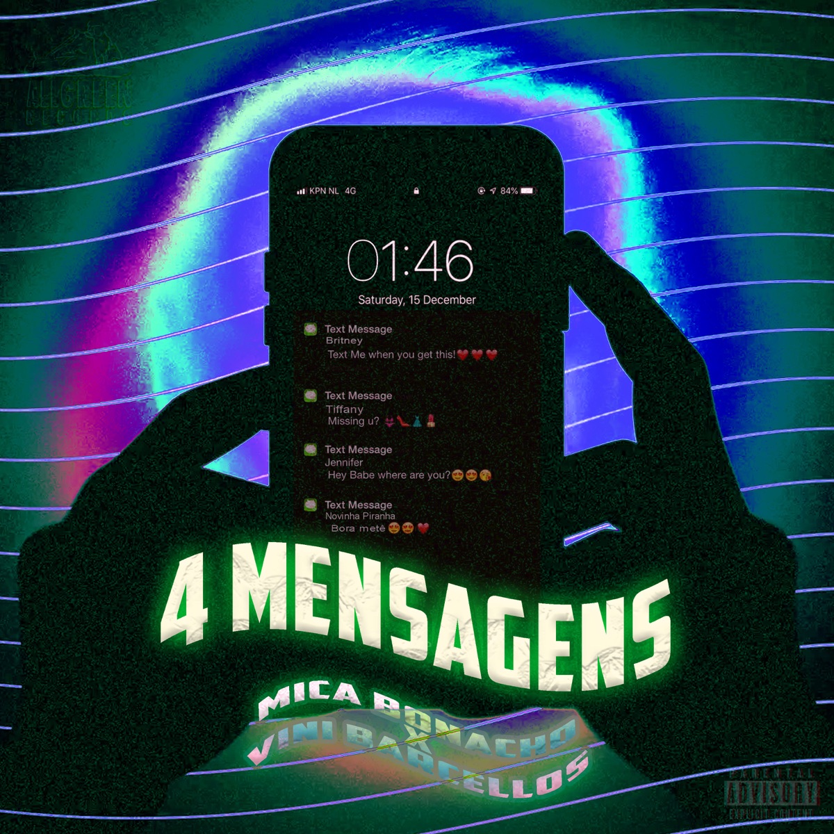 4 Mensagens (feat. SELEKTAH GANG) - Single by VINI BARCELLOS & Mica album cover