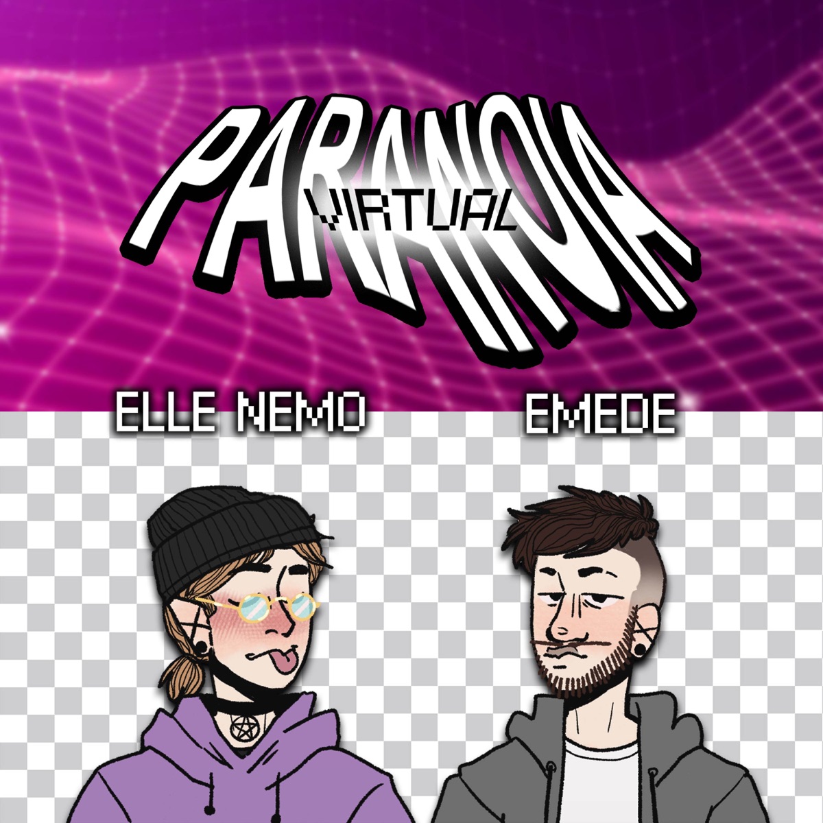 PARANOIA VIRTUAL - Single by elle nemo & eMeDe album cover