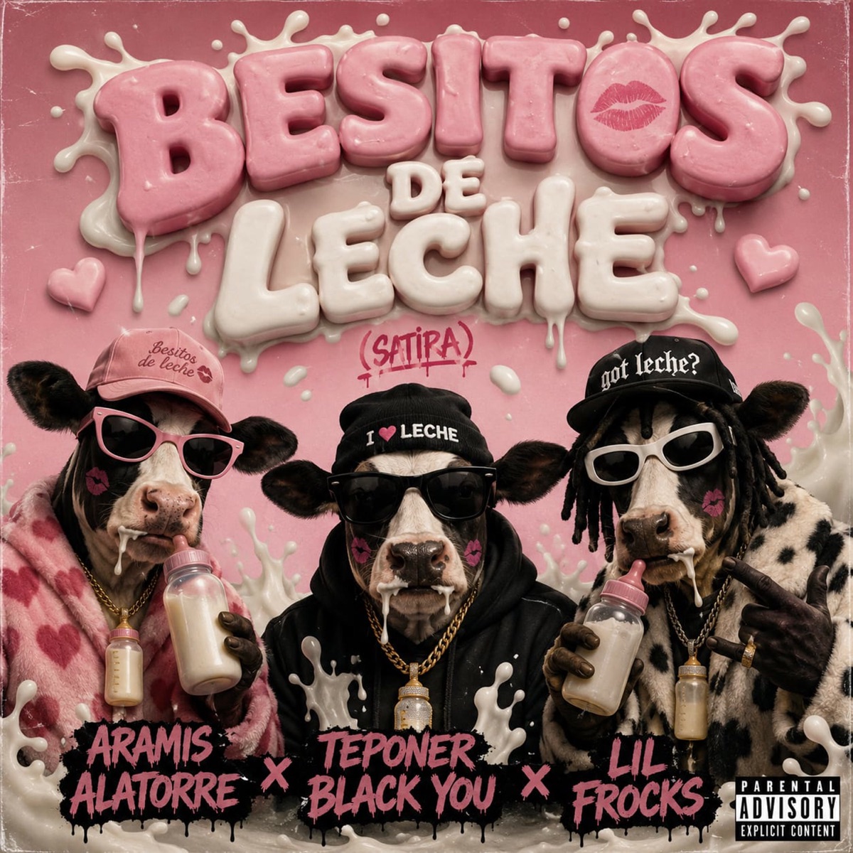 besitos de leche (feat. teponer black you & lil frocks) - Single by Aramis Alatorre album cover