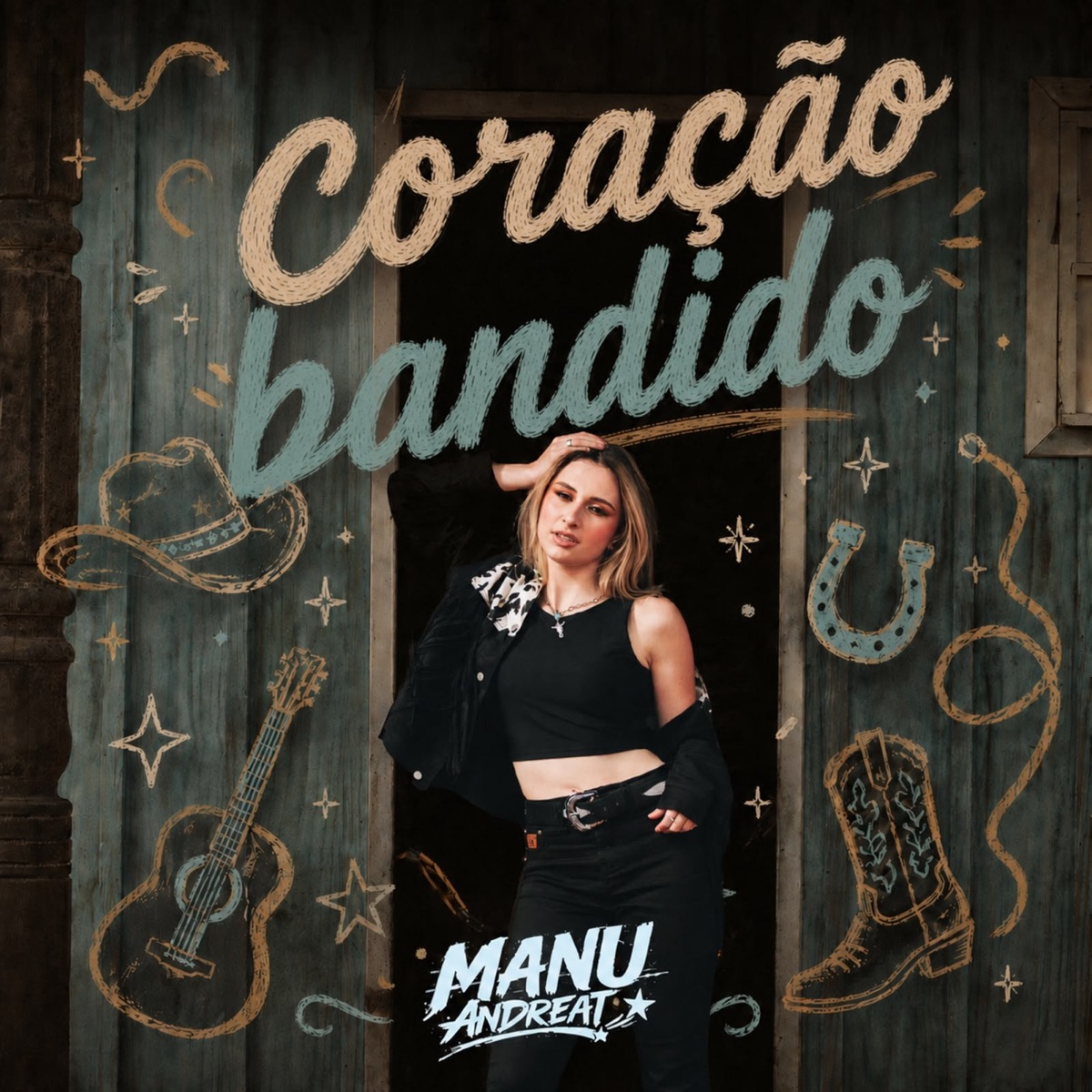 Coração Bandido - Single by Manu Andreat album cover