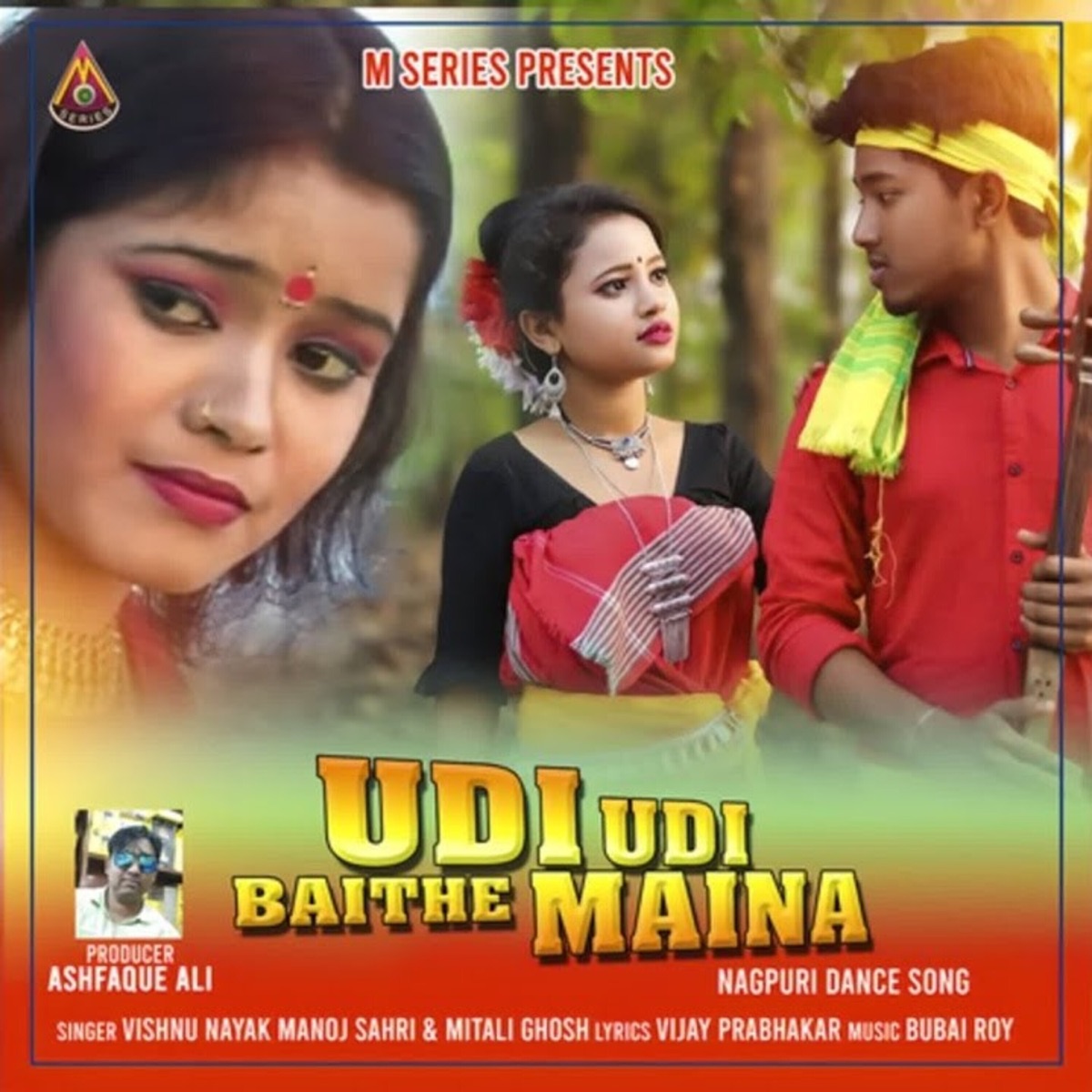 Udi Udi Baithe Maina - Single by Vishnu Nayak, Manoj Sahri & Mitali Ghosh album cover