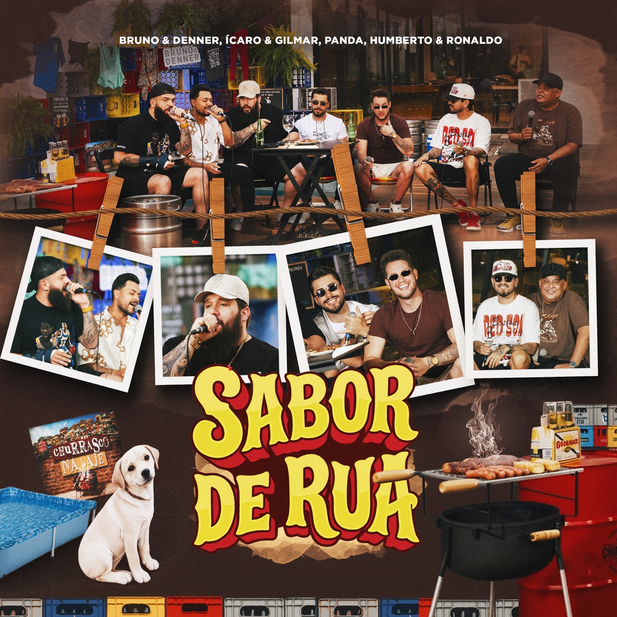Sabor de Rua (Ao Vivo) [feat. Mj Records] - Single by Bruno & Denner, Panda, Ícaro e Gilmar & Humberto & Ronaldo album cover