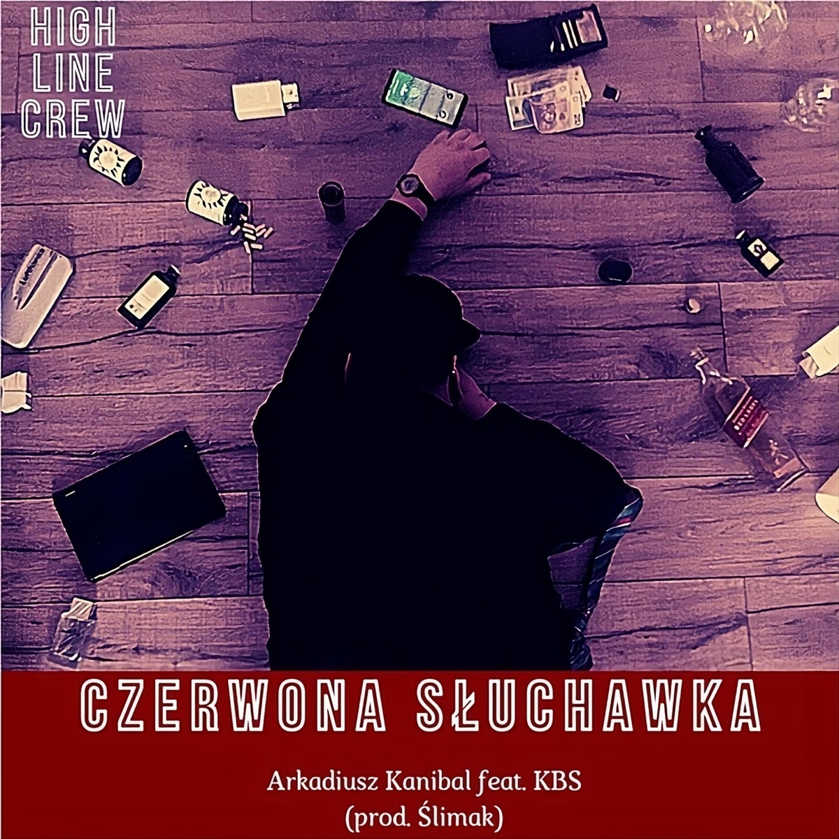 Czerwona Słuchawka (feat. KBS & Ślimak) - Single by Arkadiusz Kanibal album cover