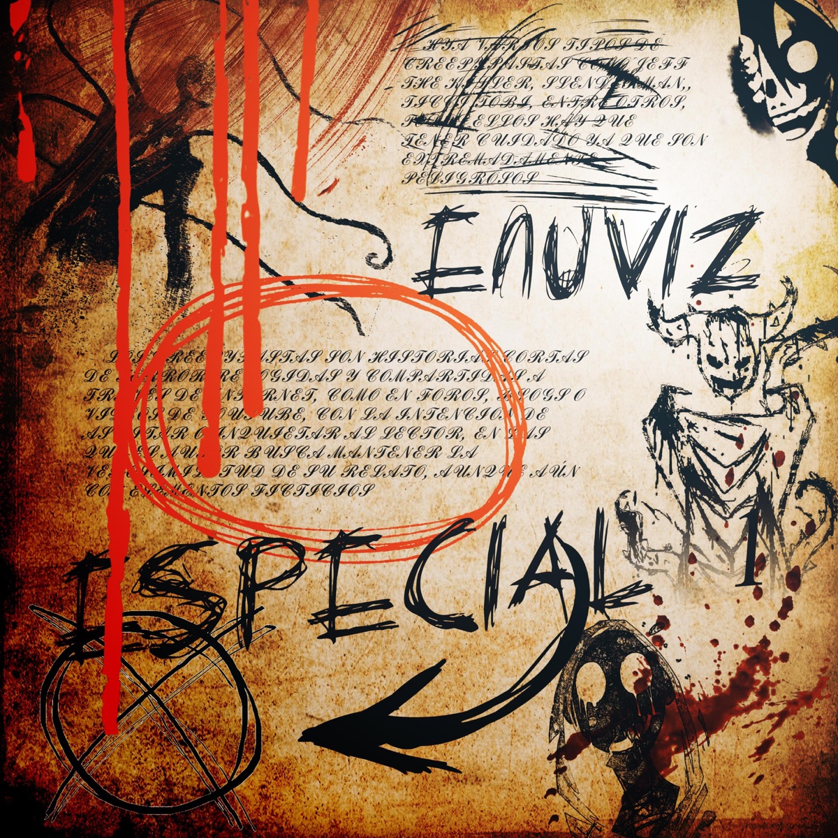 Creepypastas MacroRap 1. Asesinos/Proxys (feat. Lucksterr Rap, Annie K., Diestock, ABriV, Ghost Dragon, Zarfyre, Jesse Allen, NeithanMc, Néron ZL, Miki Rika, Estron, Ketzza, Chiu, Zuko, Dexuz Music, Keyto & OkamiToTsuki) - Single by EnuvizMc album cover