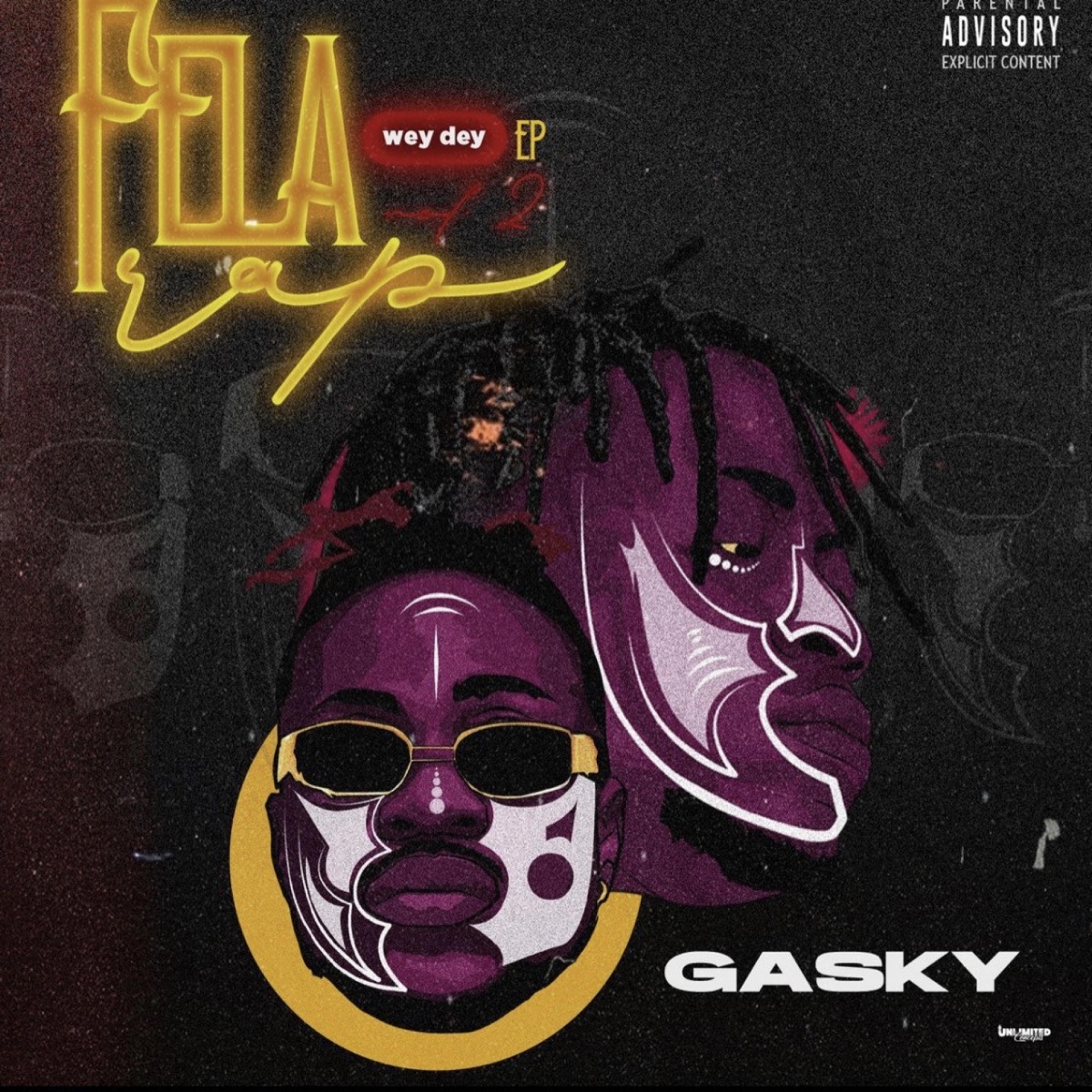 Fela wey dey rap vol 2 by Gasky album cover