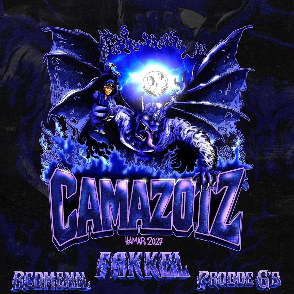 Hallusinerer (Camazotz) - Single by Fakkel, Prodde G's & Redmenn album cover