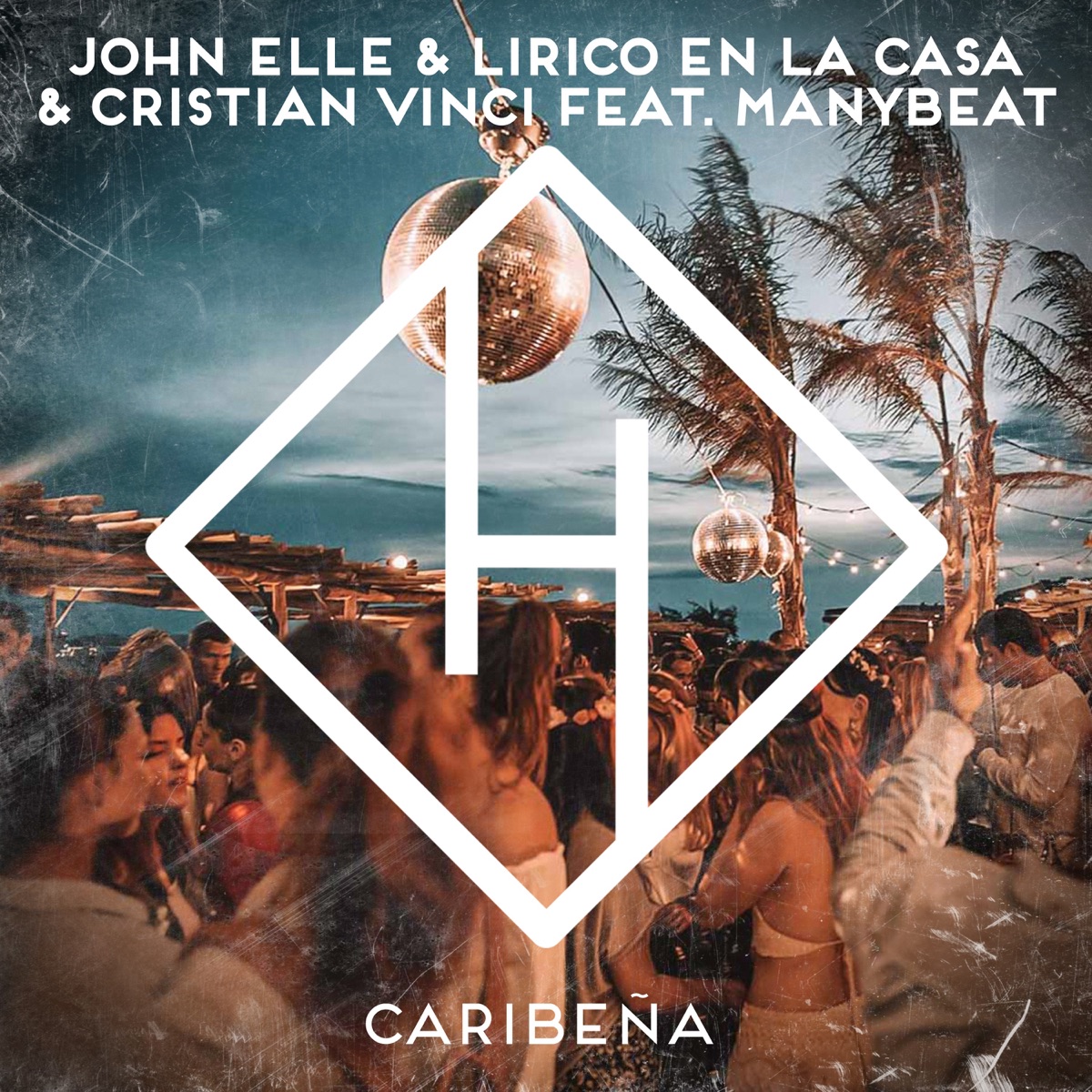 Caribeña (feat. Manybeat) - Single by JOHN ELLE, Lirico En La Casa & Cristian Vinci album cover