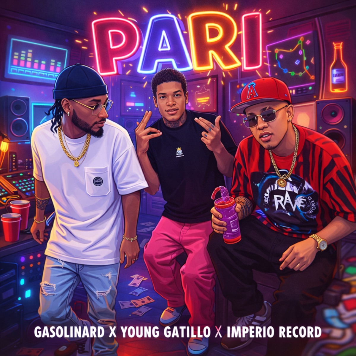 Pari - Single by gasolinard & Young Gatillo album cover