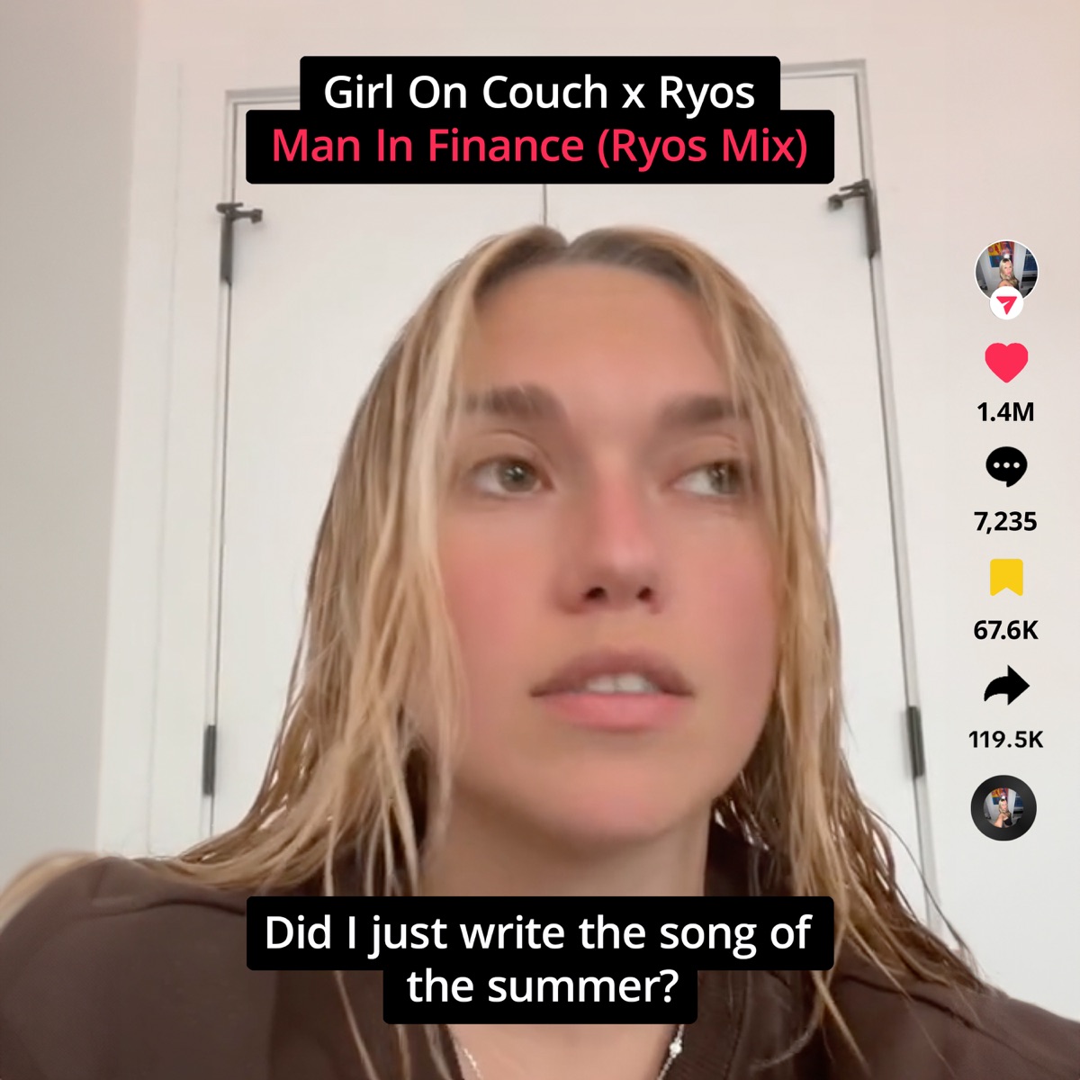 Man In Finance (Ryos Mix) - Single by Girl On Couch & RYOS album cover