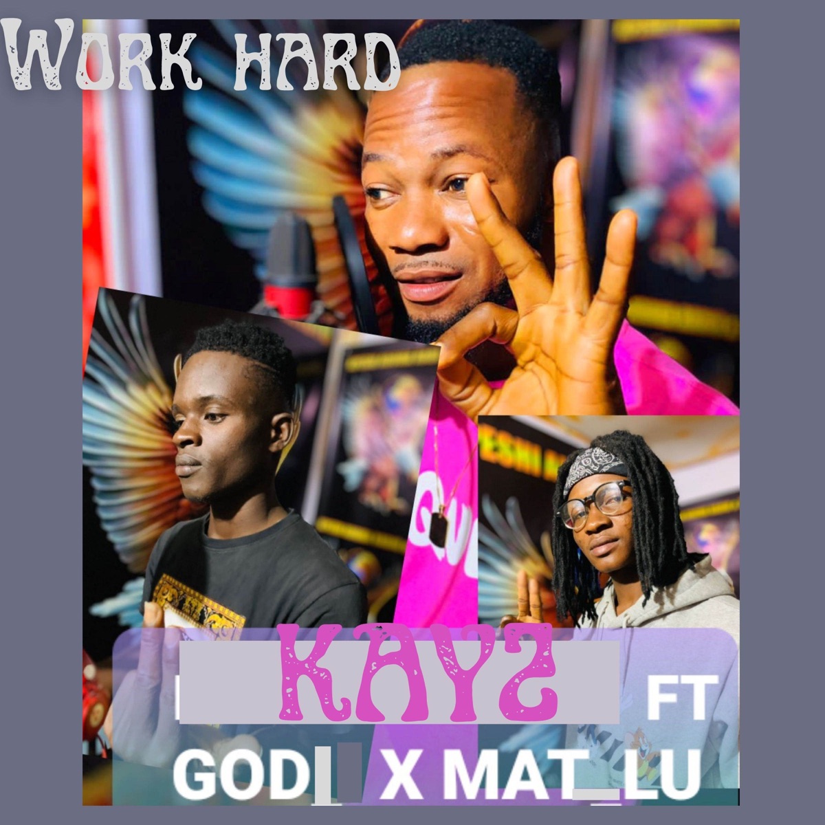 Work Hard (feat. Godi & Mat_lu) - Single by Kay2 album cover