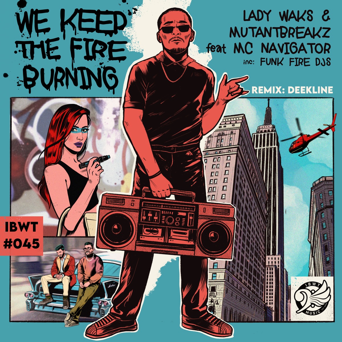We Keep the Fire Burning (feat. MC Navigator) - Single by Lady Waks & Mutantbreakz album cover