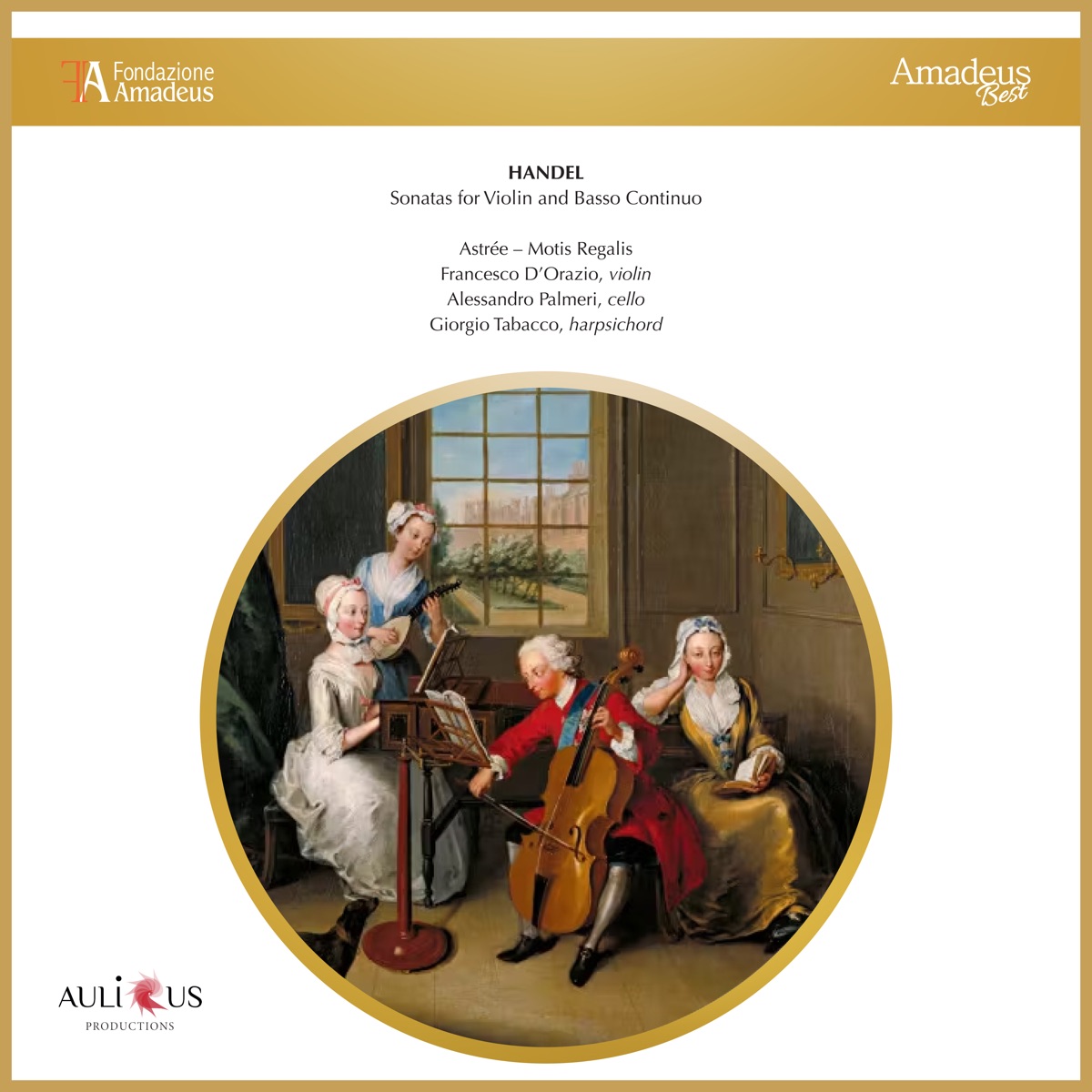Handel: Sonatas for Violin and Basso Continuo by Astrée Motis Regalis, Francesco D'Orazio, Alessandro Palmeri & Giorgio Tabacco album cover