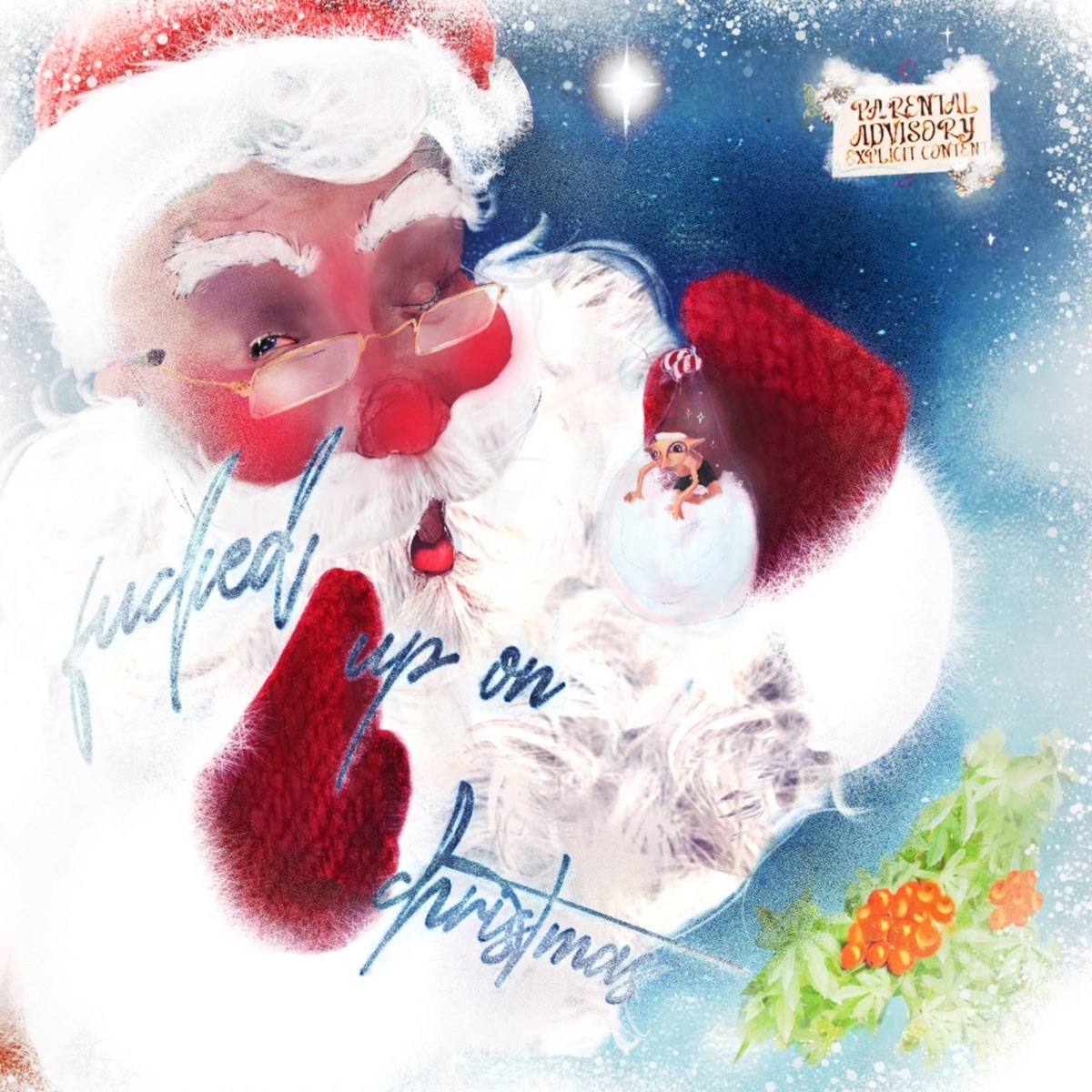 f****d up on christmas (feat. LUH SYKE) - Single by $carlett album cover