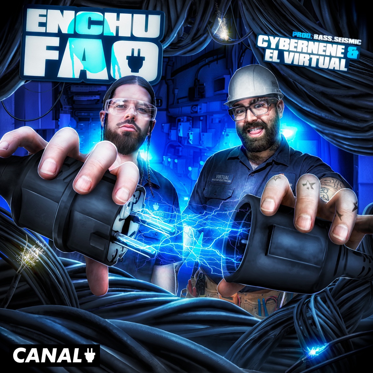 ENCHUFAO - Single by cybernene, El Virtual & Bass Seismic album cover