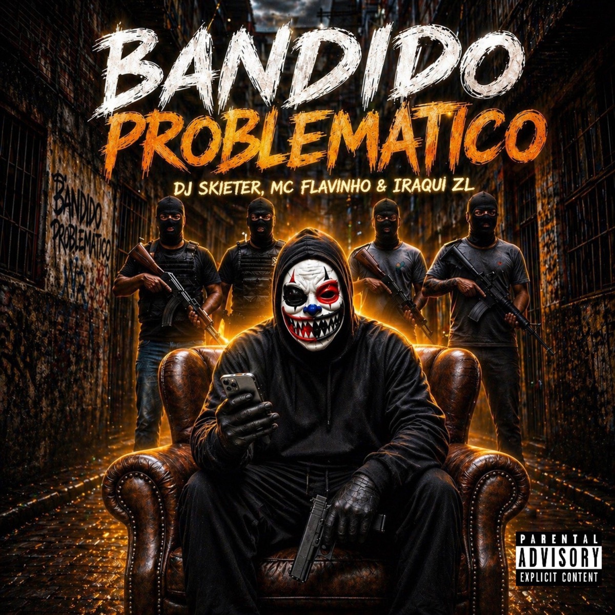 Bandido Problemático (Eletrofunk) - Single by Dj Skieter, Iraqui Zl & MC Flavinho album cover