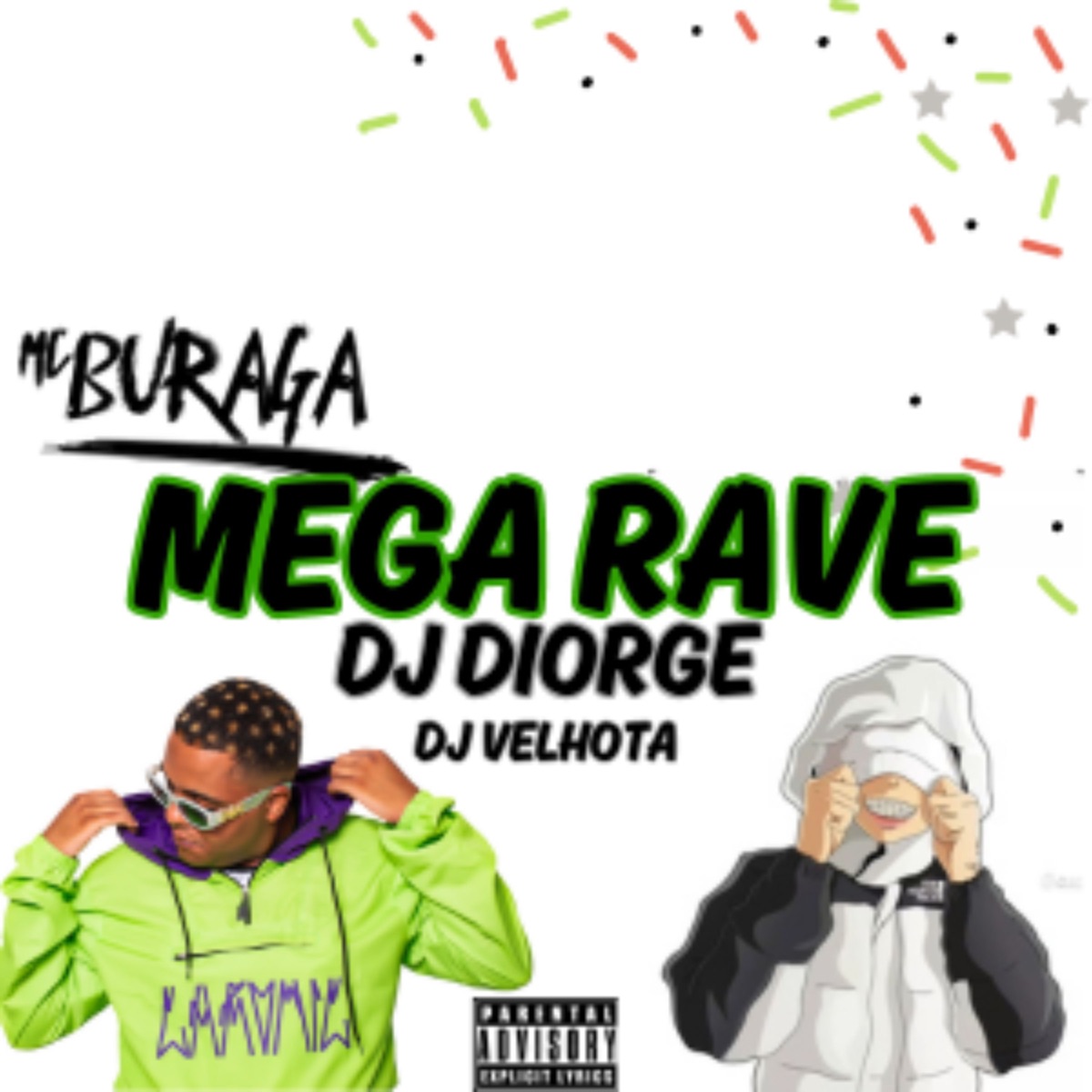 MEGA RAVE (feat. DJ VELHOTA) - Single by DIORGE album cover