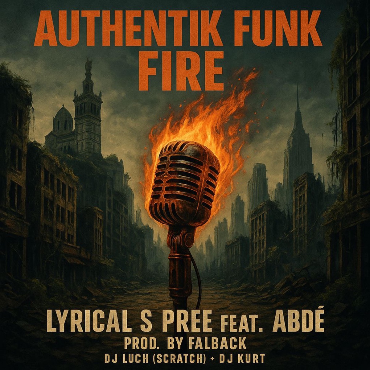 FIRE (AUTHENTIK FUNK) (feat. LYRICAL S PREE, ABDÉ & DJ LUCH (SCRATCH)) [FALBACK Remix] - Single by DJ Luch & DJ Kurt album cover